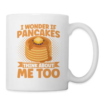 Frühstückspfannkuchen Pfannkuchen Liebhaber Fluffi - Tasse - Weiß - Rechts