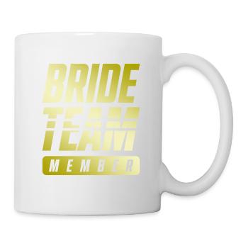 Équipe de la mariée - Mug blanc - blanc - Droite