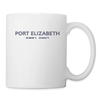 Coordonnées de la ville d’Afrique du Sud - Port Elizabeth - Mug blanc - blanc - Droite