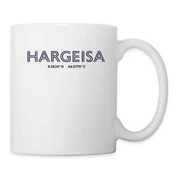 Coordonnées de la ville de Somaliland - Hargeisa - Mug blanc - blanc - Droite