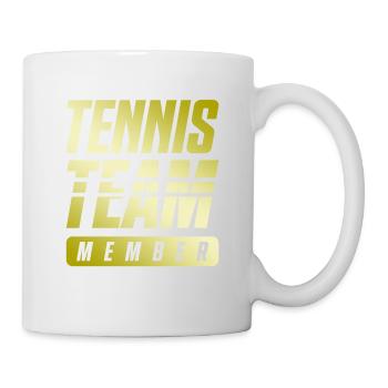 Équipe de tennis - Mug blanc - blanc - Droite