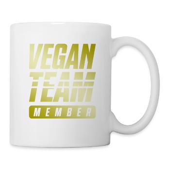 Équipe végétalienne - Mug blanc - blanc - Droite