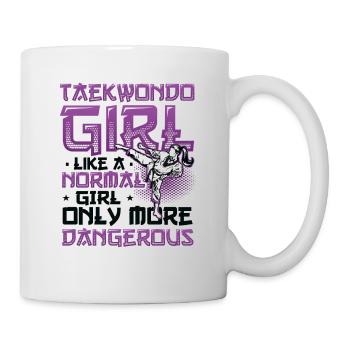 Martial Arts Girls Taekwondo - Mug - white - Right