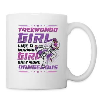 Martial Arts Girls Taekwondo - Mug - white - Right