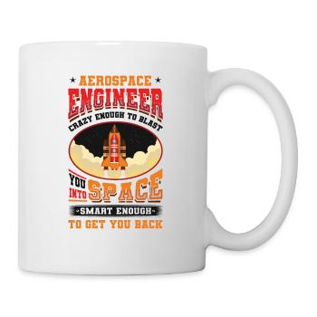 Ingénieur aérospatial - Mug blanc - blanc - Droite