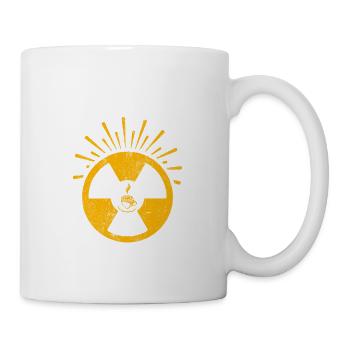 I Run On Caffeine Radiation & Cuss Words Radiology - Mug - white - Right