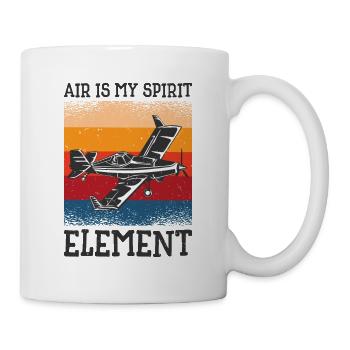 Aviation Pilot Aviator Airplane Aircraft Air - Mug - white - Right