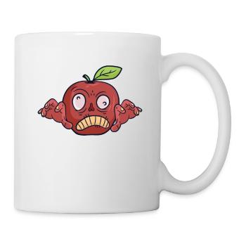 Halloween Apple Zombie Food Fruit Monster Spooky - Mug - white - Right