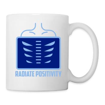Radiate Positivity X-Ray Wheel Tech Radiology - Mug blanc - blanc - Droite