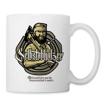 Holzfäller Spruch Selbstabholzer - Tasse - Weiß - Rechts