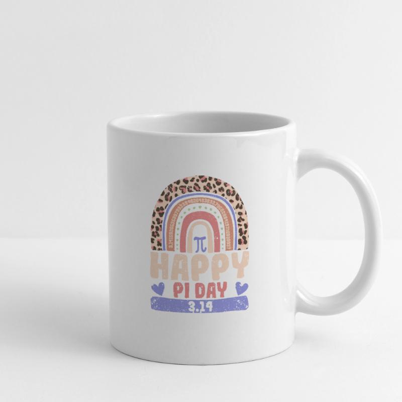 Happy Pi Day Math Science Math Professeur de Math Mug blanc