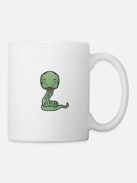 Python Snake Pithon Pi Tag Symbol Funny Math - Mug - white
