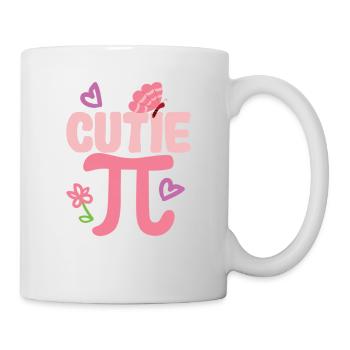 Cutie Pi Day Drôle Mignon Nerd Geek Pretty Math - Mug blanc - blanc - Droite