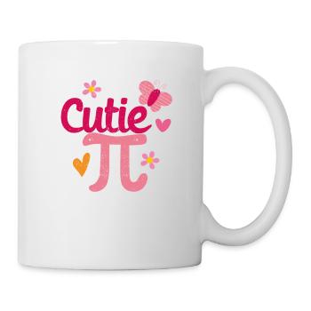 Cutie Pi Day Drôle Mignon Nerd Geek Pretty Math - Mug blanc - blanc - Droite