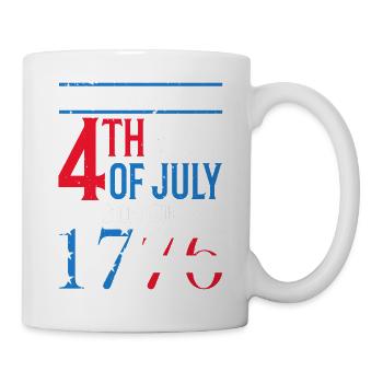 Celebrations for July 4th since 1776 Party for - Mug - white - Right