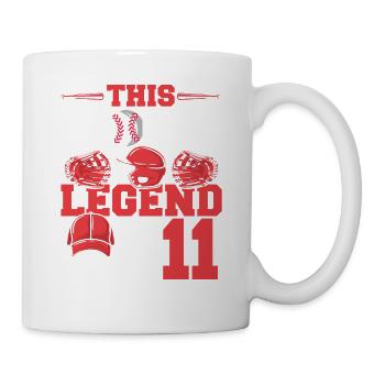 This sports legend is now 11, baseball game - Mug - white - Right