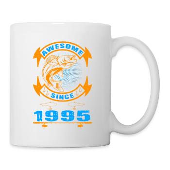 Awesome since 1995. Angel, Angler's Birthday - Mug - white - Right