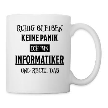 Informatiker Lustig Spruch Programmierer Geschenk - Tasse - Weiß - Rechts