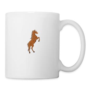 I Like Horses And Maybe 3 People - Tasse - Weiß - Rechts