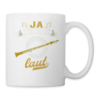 Klarinette Blasmusik Musikverein Orchester Jazz - Tasse - Weiß - Rechts