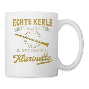 Klarinette Blasmusik Musikverein Orchester Jazz - Tasse - Weiß - Rechts