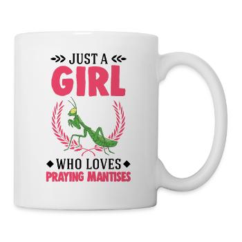 Praying mantis Girl Mantis Mantis - Mug - white - Right