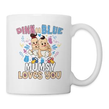 Pink or Blue Mumsy t’aime la meilleure maman de tous les temps - Mug blanc - blanc - Droite