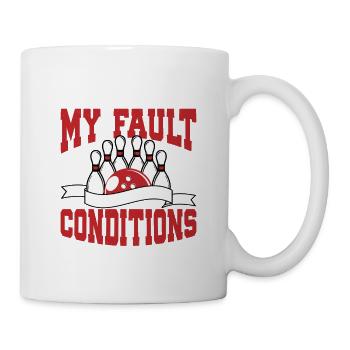 Ce n’est pas ma faute c’est l’équipe des conditions de voie Bo - Mug blanc - blanc - Droite