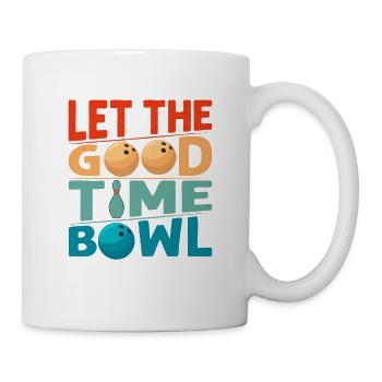 Let The Good Time Bowl Bowling StrikeJoueur d’équipe - Mug blanc - blanc - Droite