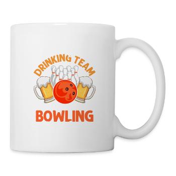 My Drinking Team Has A Bowling Problem Bowler Team - Tasse - Weiß - Rechts