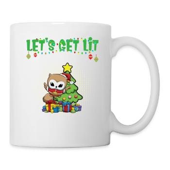 Let's Get Lit Advent Season Christmas Party X-Mas - Mug - white - Right