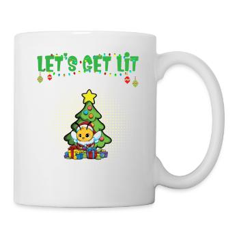 Let's Get Lit Advent Season Christmas Party X-Mas - Mug - white - Right