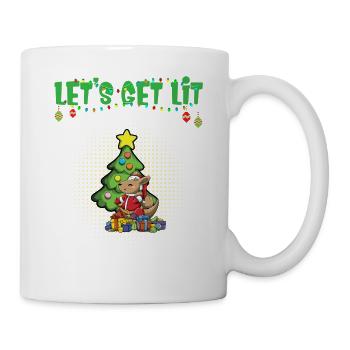 Let's Get Lit Advent Season Christmas Party X-Mas - Mug - white - Right