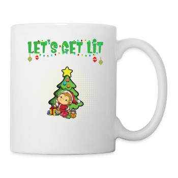 Let's Get Lit Advent Season Christmas Party X-Mas - Mug - white - Right