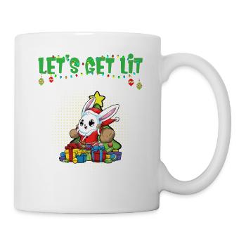 Let's Get Lit Advent Season Christmas Party X-Mas - Mug - white - Right