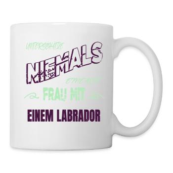 dogge aus dem weg donald  smylie cookies - Tasse - Weiß - Rechts