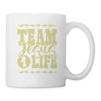 Équipe Jésus - Mug blanc - blanc - Droite