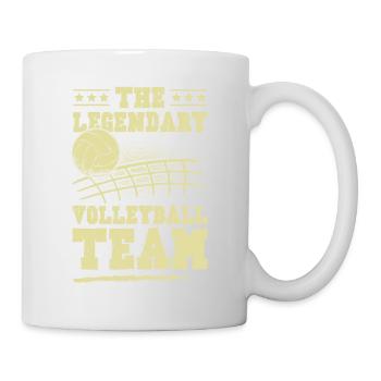 Équipe de volleyball - Mug blanc - blanc - Droite