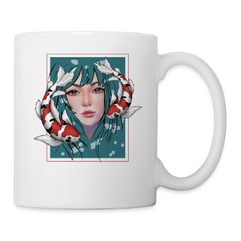 Anime Koi - Tasse - Weiß - Rechts