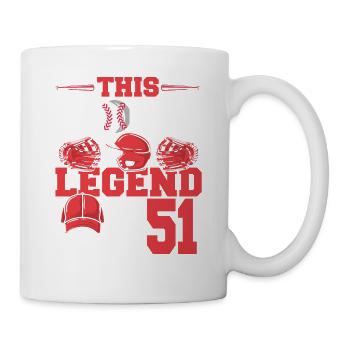 This sports legend is now 51, baseball game - Mug - white - Right