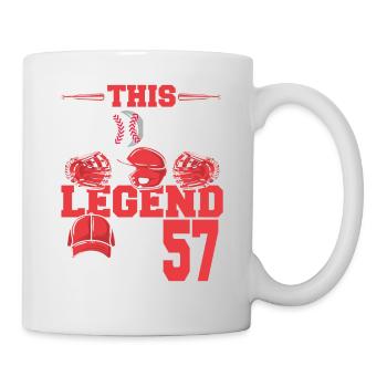This sports legend is now 57, baseball game - Mug - white - Right