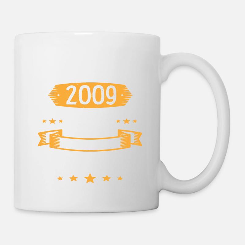 Juillet 2009 14 Ans Que Je Suis Génial Cadeau - Mug blanc - blanc