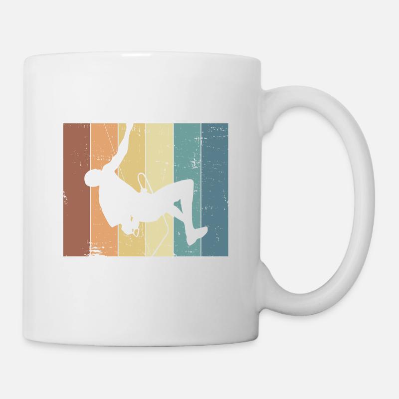 Klettern Bouldern - Tasse - Weiß