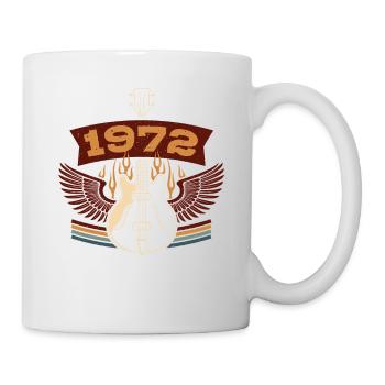 1972 Guitar Vintage Birthday | Birthday - Mug - white - Right