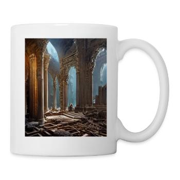 Griechische Mythology Tempel Ruinen Griechenland - Tasse - Weiß - Rechts