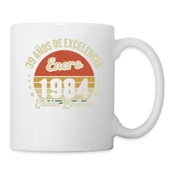 January 1984 Vintage gift of 39 years - Mug - white - Right