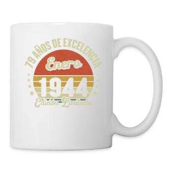 January 1944 Vintage gift of 79 years - Mug - white - Right