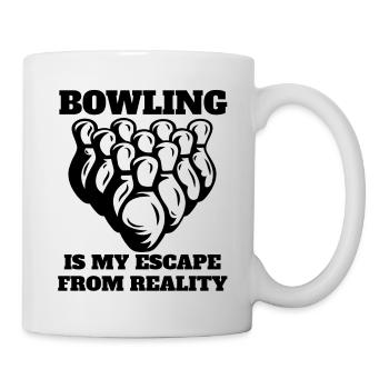Bowling Bowling Gift Kegel Bowling ball Bowler - Mug - white - Right