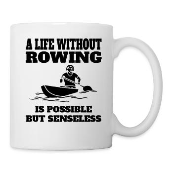 Rameurs drôles rameurs rameurs disant club d’aviron - Mug blanc - blanc - Droite