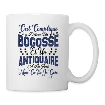 c'est compliqué d'être un Bogosse et un Antiquaire - Mug blanc - blanc - Droite